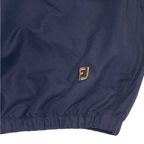 FootJoy Navy Blue V Neck Golf Pull Over Size L - Picture 2 of 5